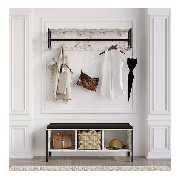 Předsíňová sestava Aliex 18 (mramor carrara)