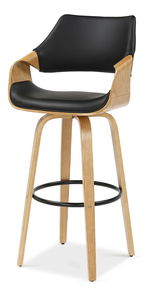 Barová židle Rolenzono H75 (černá)