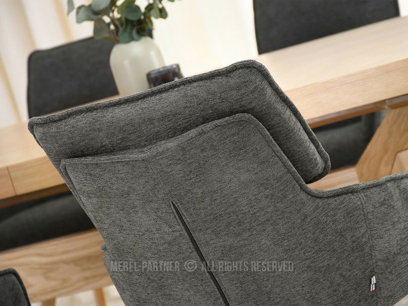 Jídelní židle Distorsion (grafitová + dub)