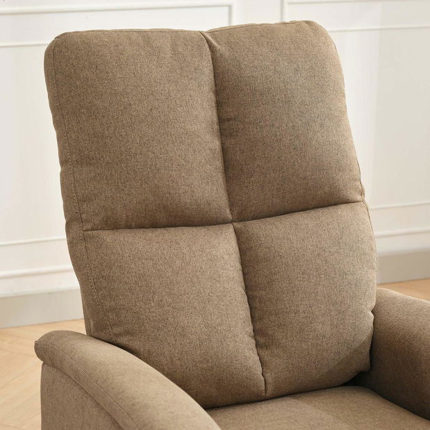 Polohovací křeslo Temor (hnědá)