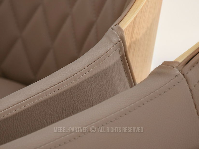 Židle Hypo (béžová + dub)