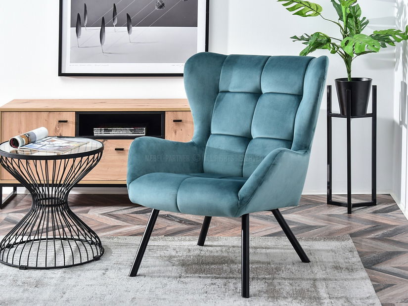 Designové křeslo Norweien (zlatá)