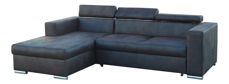 Rohová sedací souprava Note (tm. hnědá) (L)