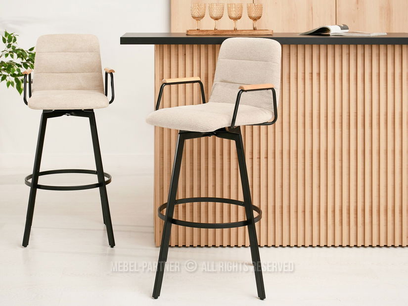 Židle Jindřich (krémová + černá)