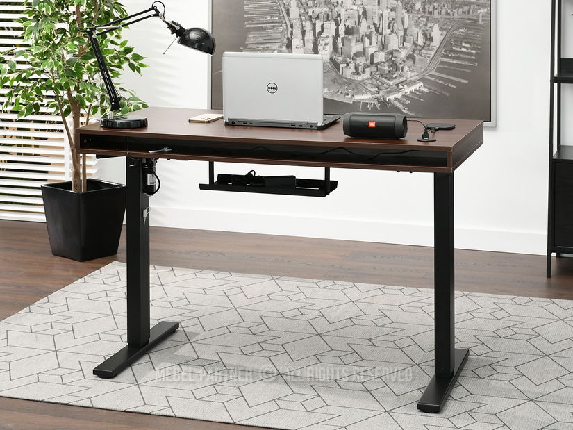 PC stolek Osto 120 (ořech + černá)