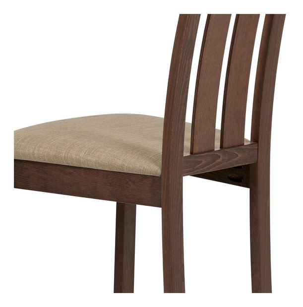 Jídelní židle Aboga (ořech + béžová)