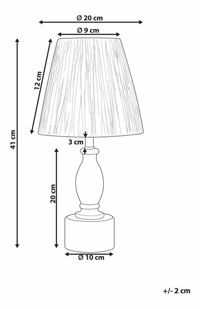 Stolní lampa Morza (přírodní)