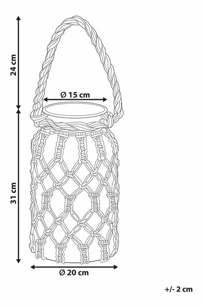Svícen 31 cm Jalza (bílá)