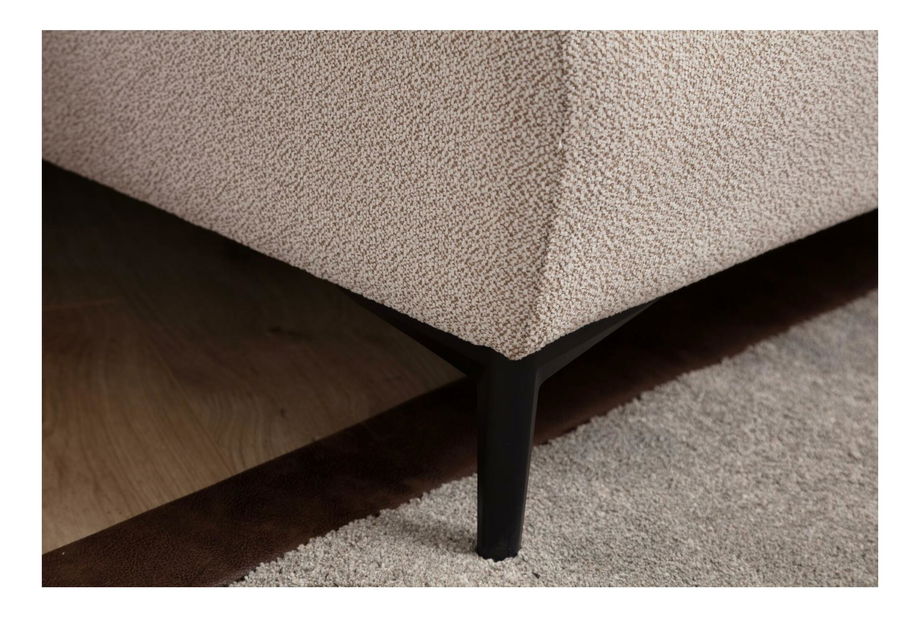 Rohová sedačka Aronaso (P) (béžová + skořicová)