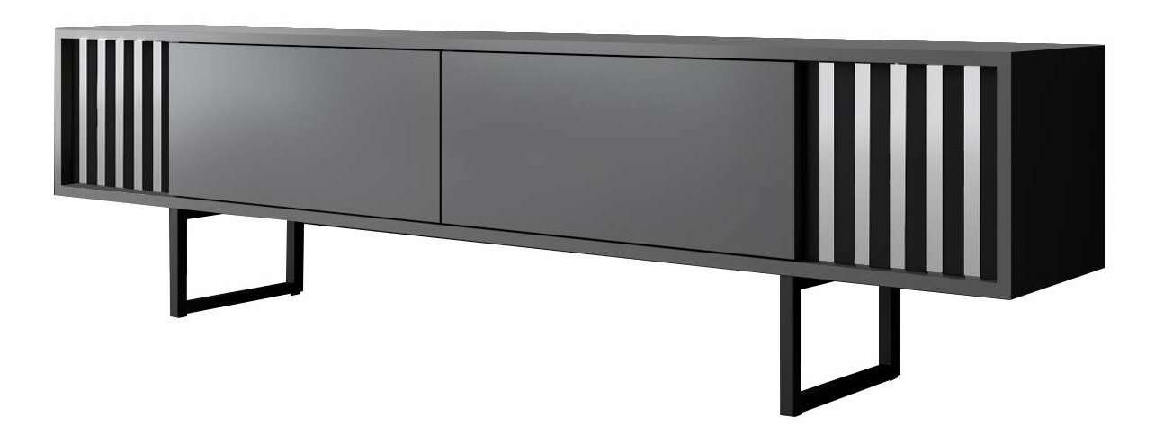 TV stolek/skříňka Chromonise (antracit + černá)