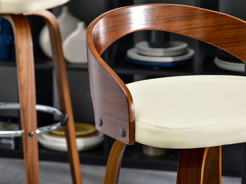 Židle Haime (oříšková + chromová)