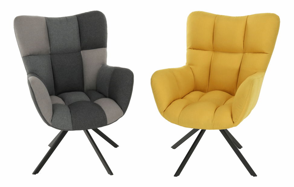 Dizajnové Otočné křeslo Komand (žlutá)
