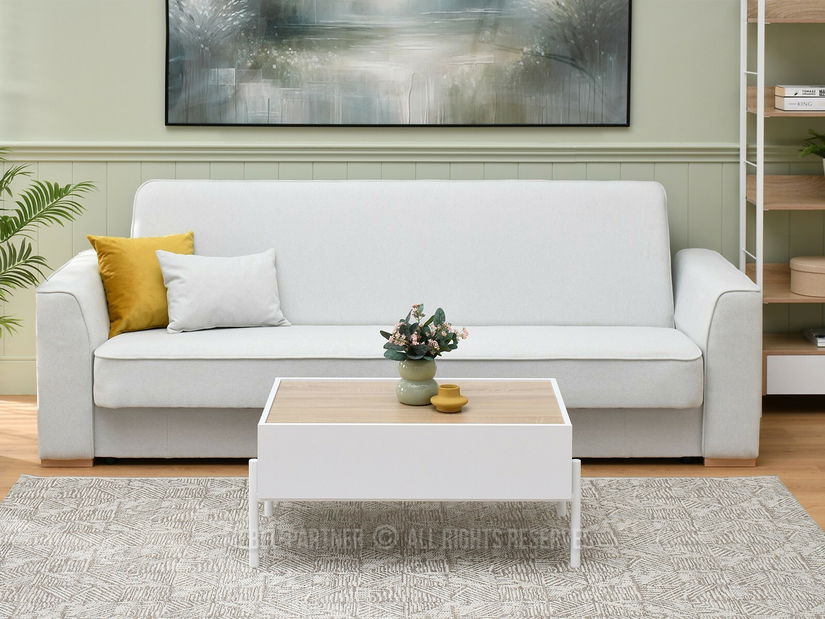 Konferenční stolek Bertina M (sonoma + bílá)