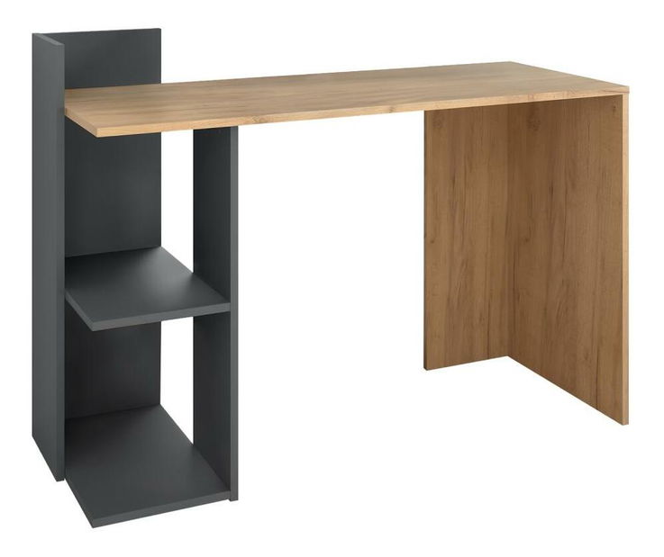 PC stolek Zunno (dub craft zlatý + grafit)