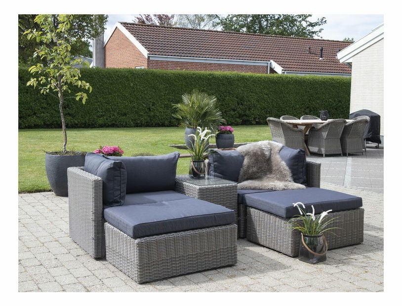 Zahradní set Riveria (šedá)