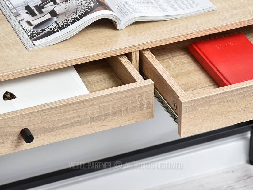 PC stolek Kaplan (dub + černá)