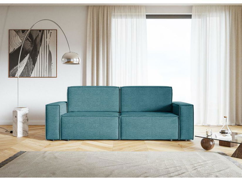 Pohovka trojsedačka Copenhagen (mořská + černá)