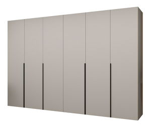 Šatní skříň 300 cm Alice 1 (kašmír + černá)