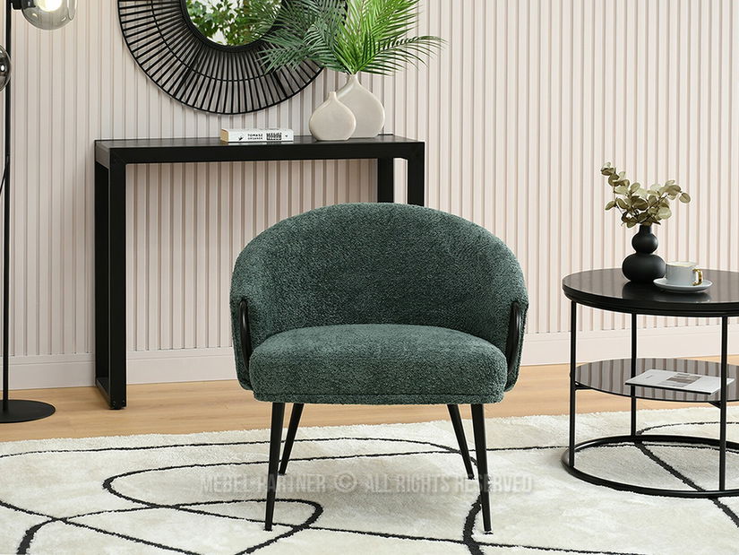 Křeslo Carma F (zelená + černá)