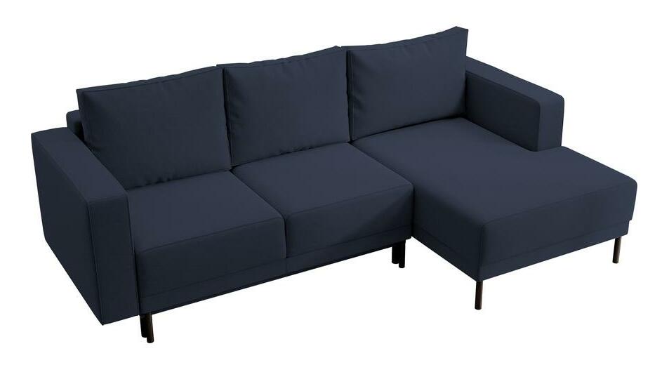 Rohová sedací souprava Rodriguez mini (P) (modrá + černá)