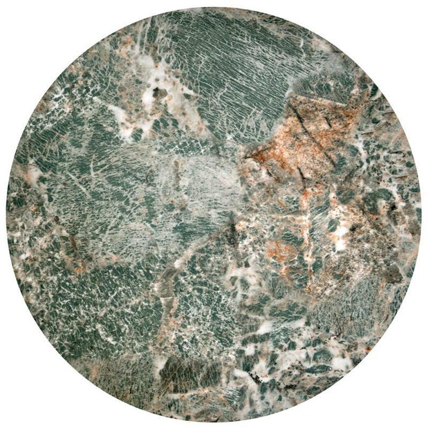 Set 2 ks. konferenčních stolků Inesz (zelený mramor + černá)