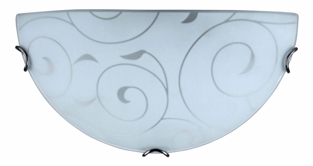 Nástěnné svítidlo Harmony Lux 3851 (chromové úchytky + bílý vzor)