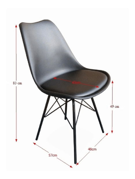 Jídelní židle Tajuana (černá)