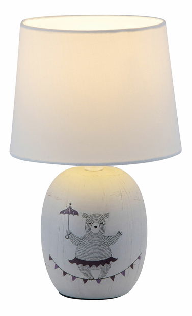 Stolní lampa Dorka 4607 (bílá + hnědá)
