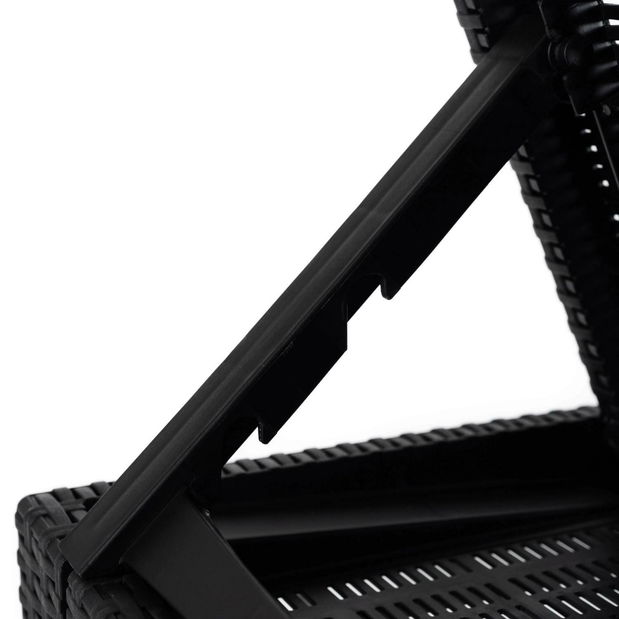 Zahradní lehátko Logro (černá)