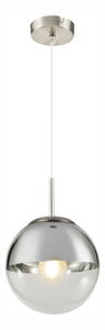 Závěsné svítidlo Varus 15851 (moderní/designové) (nikl + průhledná)
