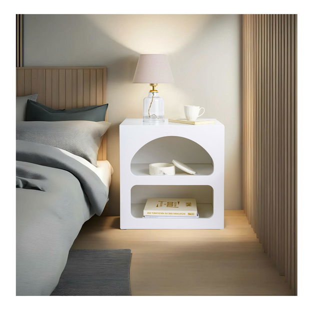 Noční stolek Lorelaine (bílá)