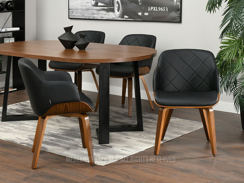 Židle Sorien K (černá + ořech)