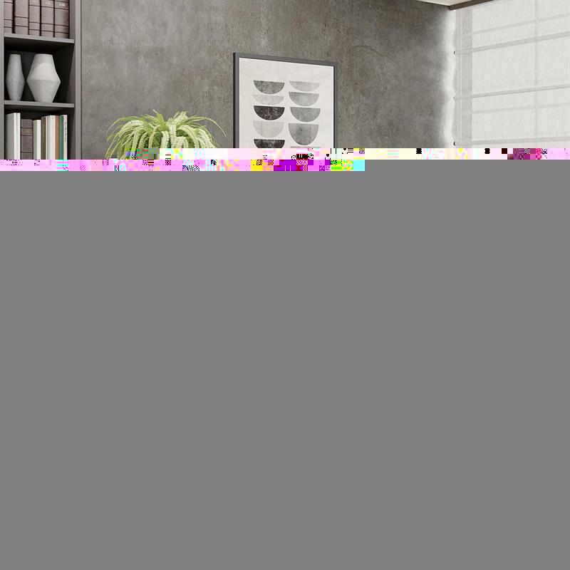 PC stolek Nover (dub sonoma + bílá)