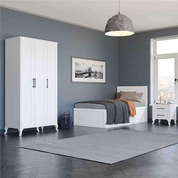 Noční stolek Komedassa 1 (bílá)