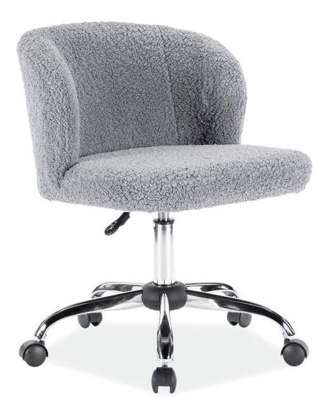 Kancelářské křeslo Obery (šedá + chromová)