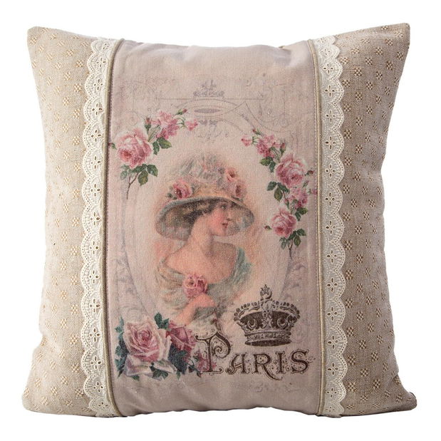 Ozdobný polštář 45x45 cm Rosalia 1 (béžová) (1 ks)