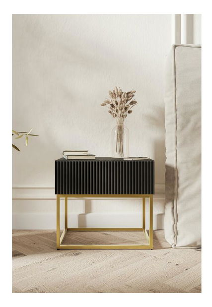 Noční stolek Vertigo V5 (černá)