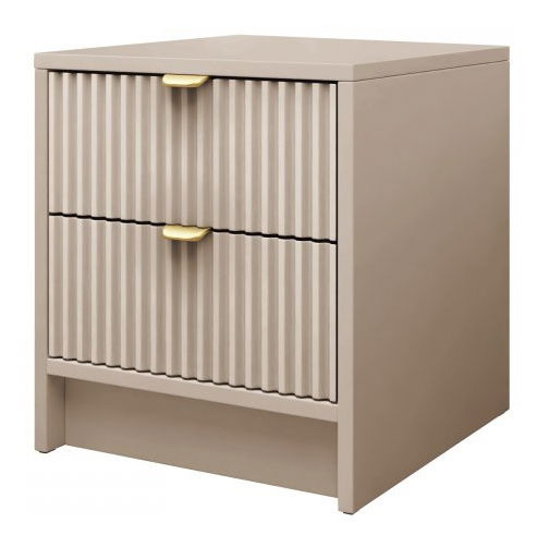 Noční stolek Rozoma 2SZ (písková béžová)