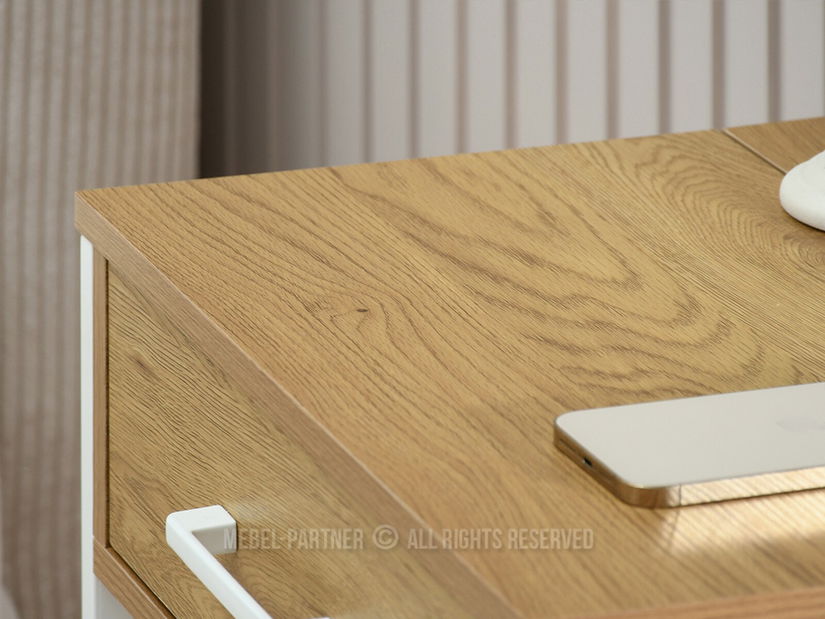 Noční stolek Torry (dub + bílá)