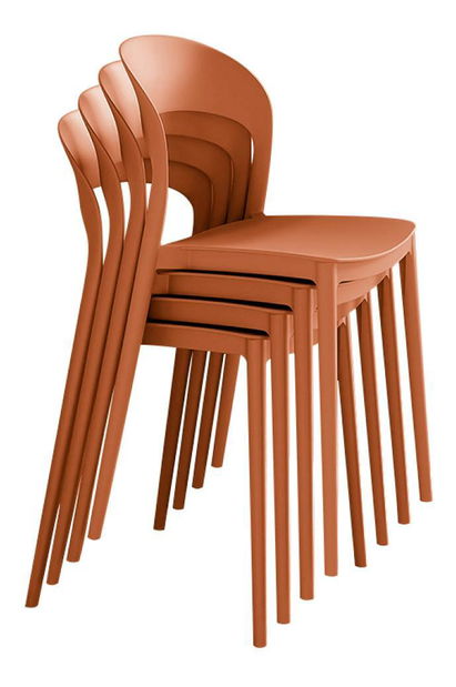 Jídelní židle Recibir (oranžová)