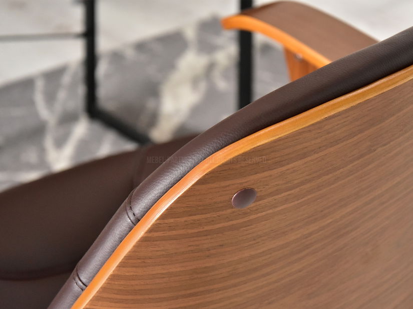 Křeslo Raynold (ořech + černá)