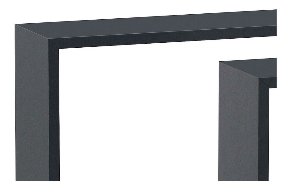 Set 3 nástěnných polic Pentiassa (šedá matná)