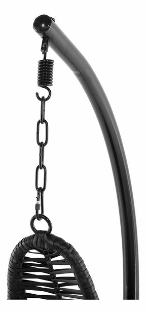 Závěsné křeslo se stojanem ATRIO (černá)