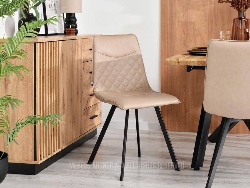 Židle Anda (béžová + černá)