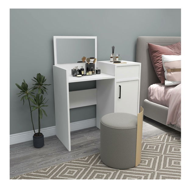 Toaletní stolek Kudopa 2 (bílá)