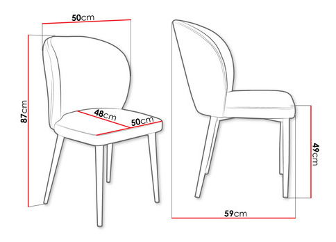 Jídelní židle Presenten (černá)