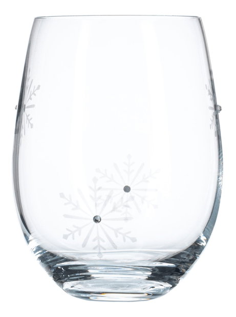 Set 4 ks sklenic na střik s krystaly 530ml Snouflek 