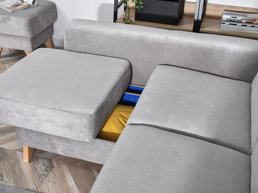 Rohová sedačka Kalisz (šedá)