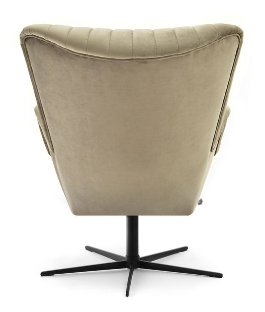 Relaxační křeslo Elesenta (písková + černá)