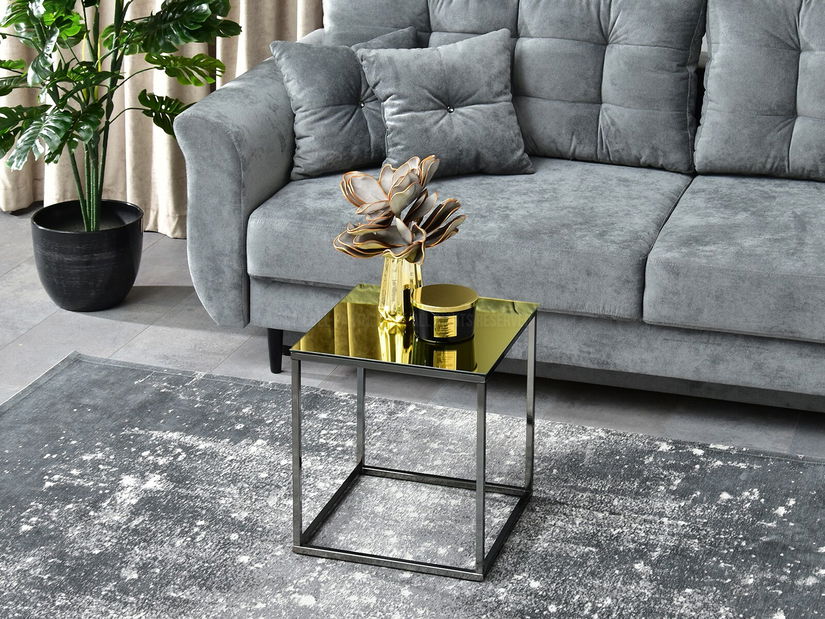 Konferenční stolek Bella M (zlatá + černá)